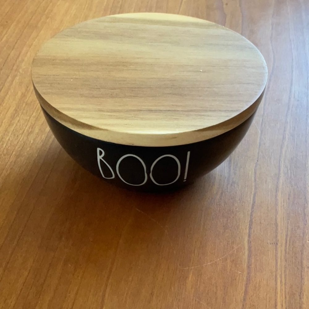 Rae Dunn BOO small bowl with lid